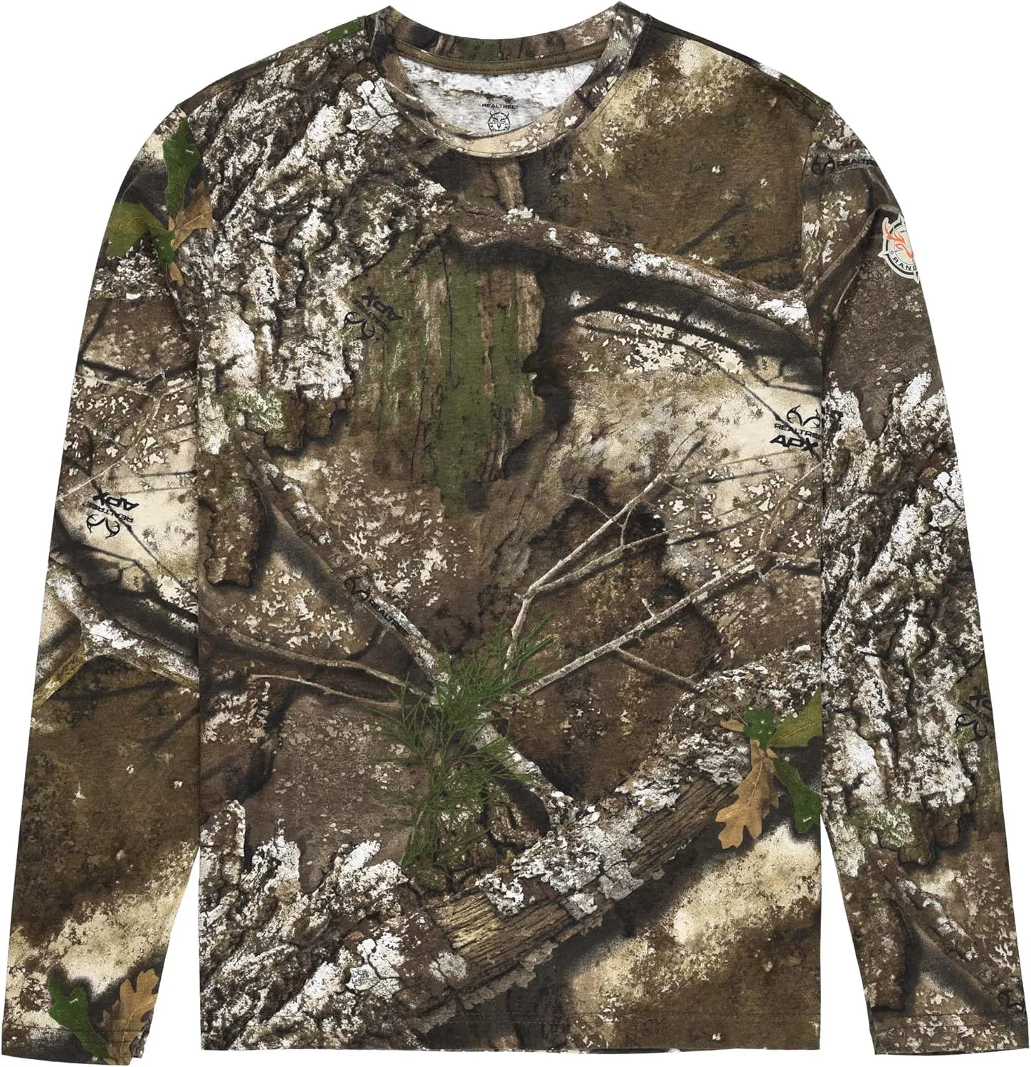 Long Sleeve Camo Crewneck Tee Shirt for Men and Women