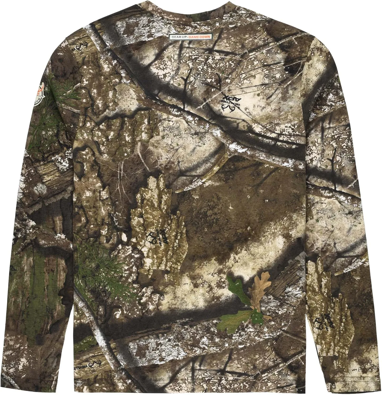 Long Sleeve Camo Crewneck Tee Shirt for Men and Women