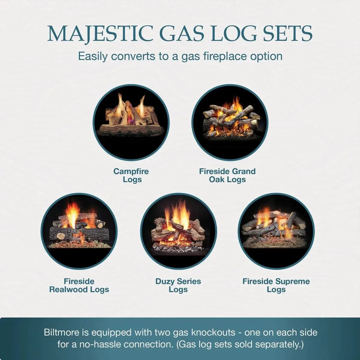 Majestic Biltmore 50" Wood-Burning Fireplace SB100
