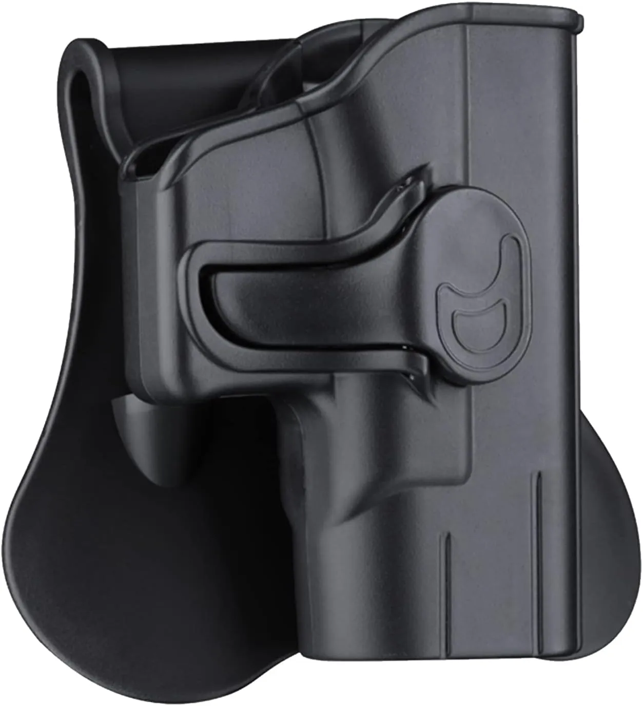 M&P Shield 9mm Holster, OWB Paddle Holster fit 3.1" Barrel Smith & Wesson M&P Shield Plus 9mm/40, M&P 9mm/40 Shield 2.0, Adjustable Cant Gun Holster with Fast Release - Right Handed