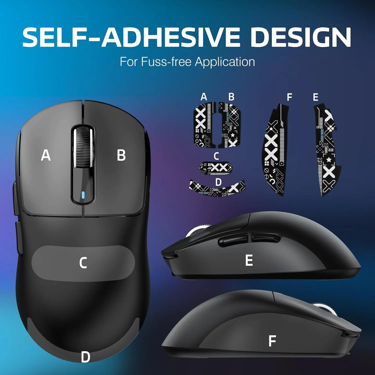 MANBASNAKE Attack Shark X3 Wireless Gaming Mouse, 49g Lightweight Triple Mode Ergonomic Computer Mouse, PAW3395 26K DPI Sensor, 200h Battery Life, Griptape Programmable Buttons for PC/Laptop/Mac/Win