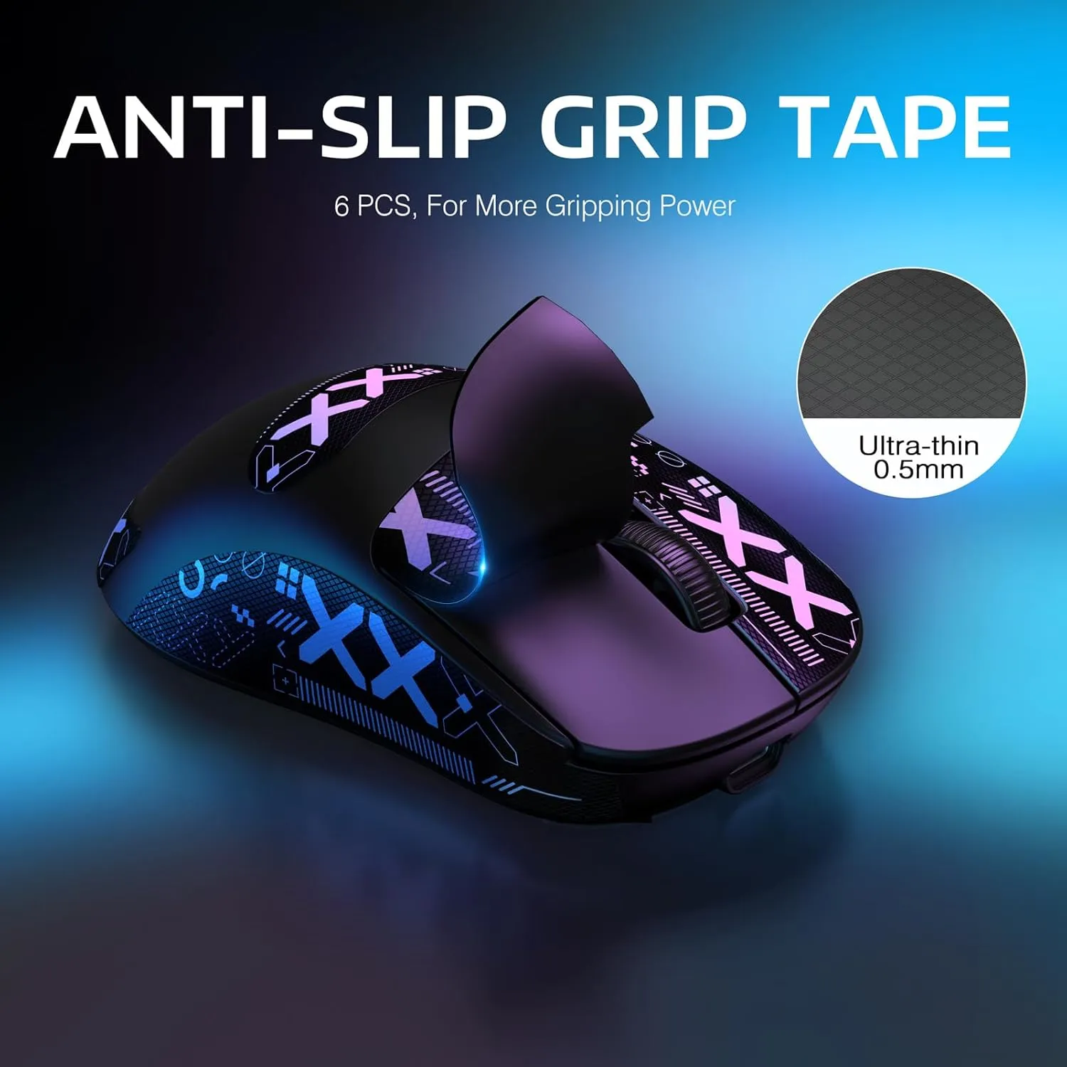 MANBASNAKE Attack Shark X3 Wireless Gaming Mouse, 49g Lightweight Triple Mode Ergonomic Computer Mouse, PAW3395 26K DPI Sensor, 200h Battery Life, Griptape Programmable Buttons for PC/Laptop/Mac/Win