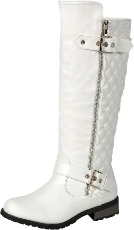 Mango 27 Womens Knee High Buckle Riding Boots