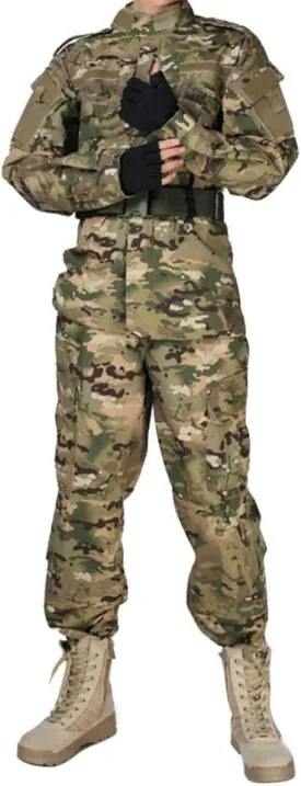 Military Camo Suit Tactical Hunting Combat BDU ACU Uniform Army Set Jacket and Pants