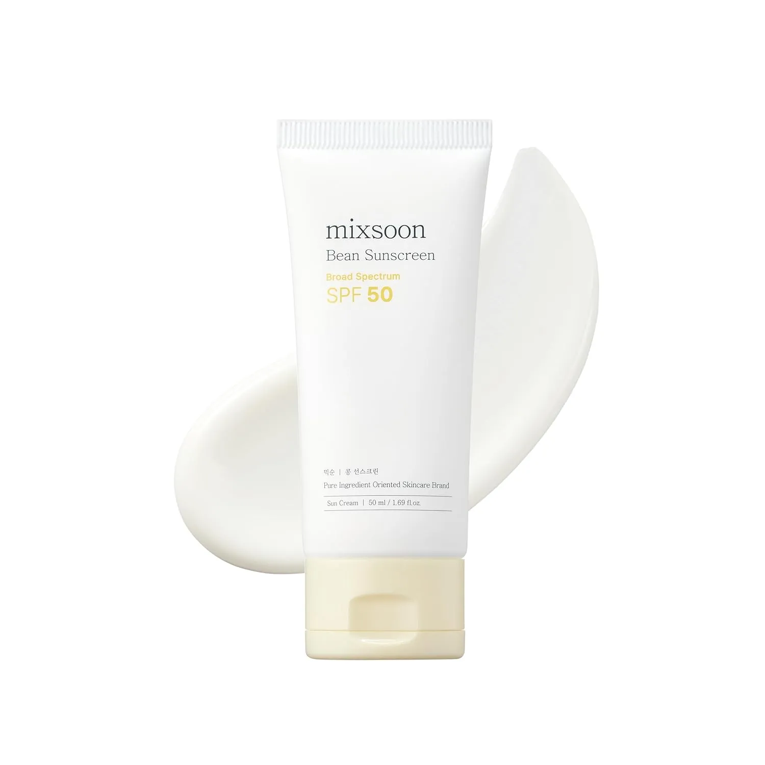 mixsoon Bean Sunscreen SPF 50 Airy Texture Type For Face Korean Skin Care 1.69 fl oz / 50ml