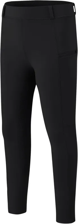 MoFiz Girls Horse Riding Pants Summer Full Seat Silicone Kids Equestrian Breeches Youth Schooling Tights Zipper Pockets