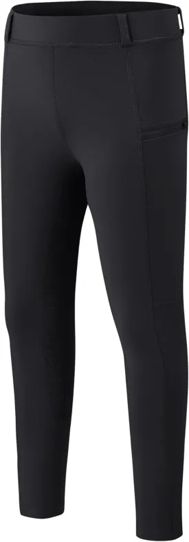MoFiz Girls Horse Riding Pants Summer Full Seat Silicone Kids Equestrian Breeches Youth Schooling Tights Zipper Pockets