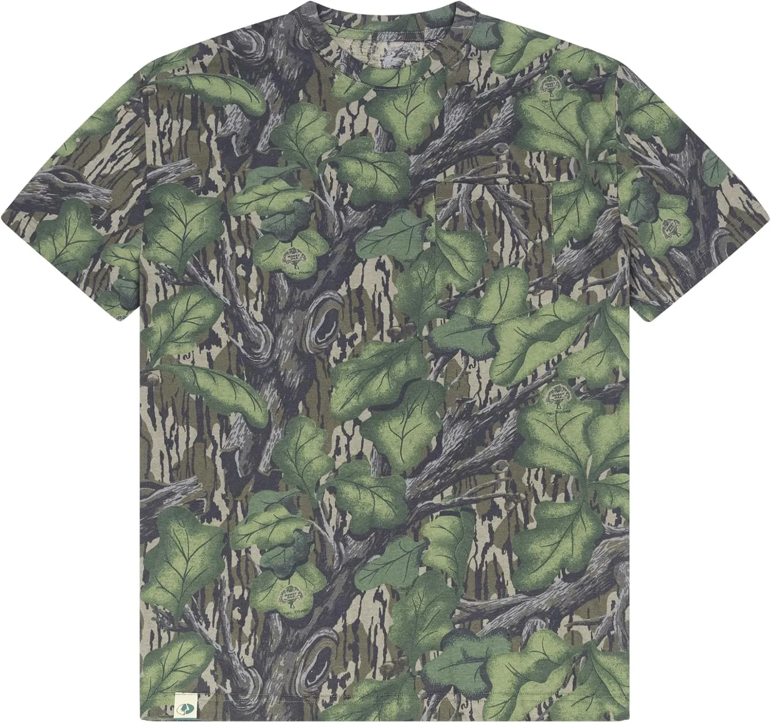 Mossy Oak Mens Camo Hunting Shirt Short Sleeve Cotton