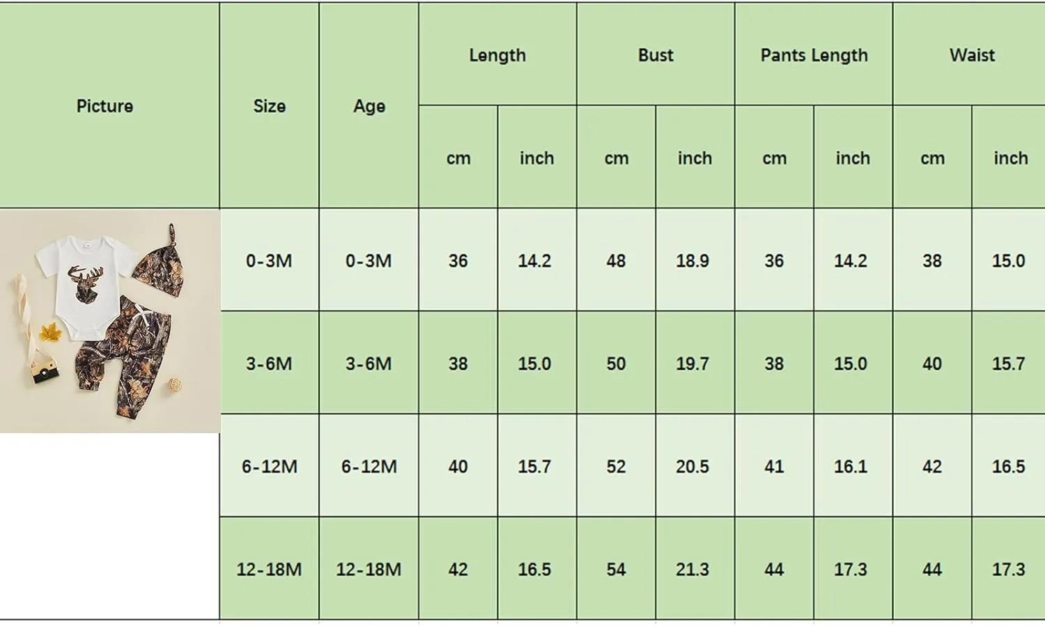 Newborn Baby Boy Hunting Clothes Deer Short Sleeve Romper Bodysuit Camouflage Pants Hat Set 3Pcs Summer Outfits