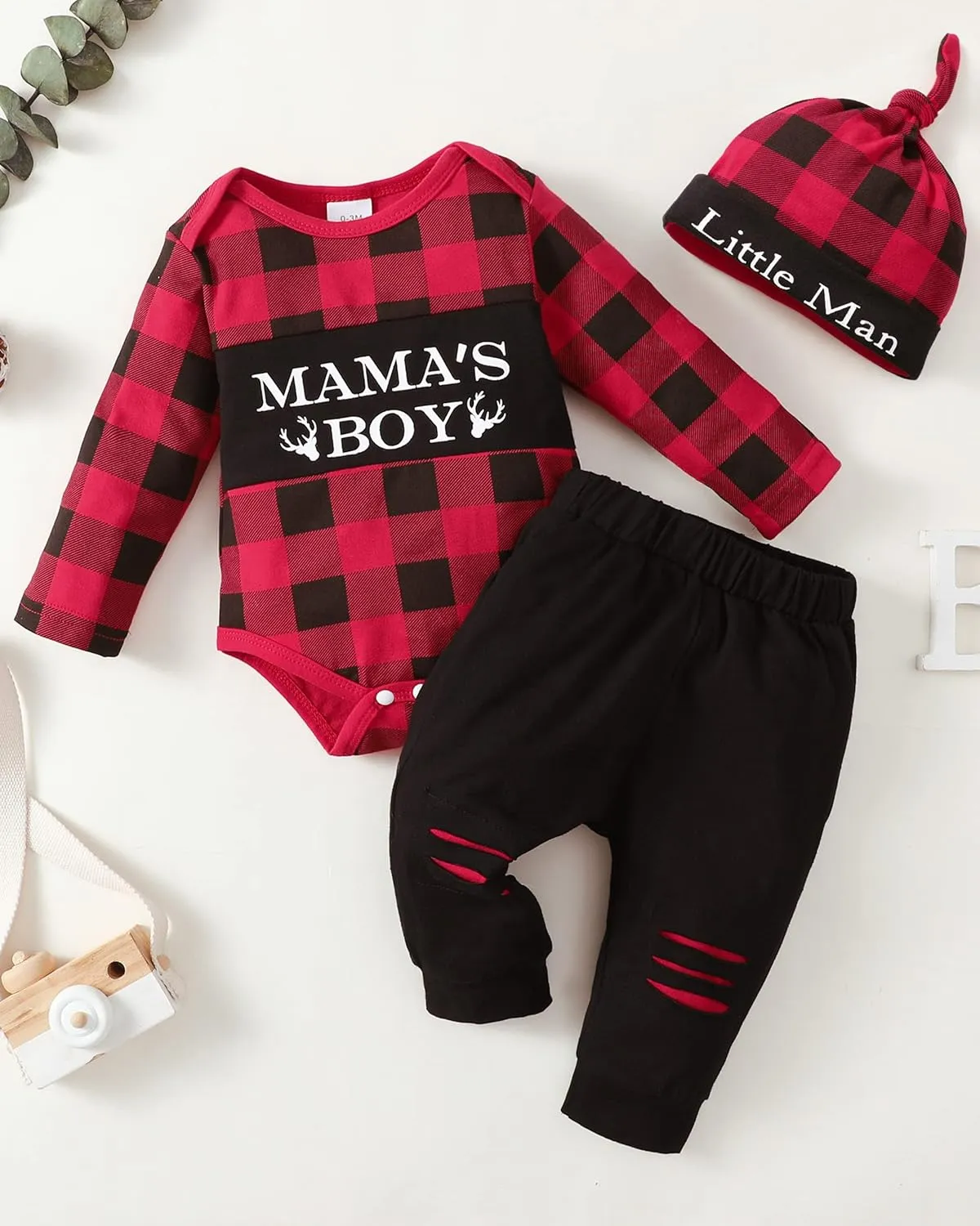 Newborn Infant Baby Boy Clothes Fall Winter Outfits New to The Crew Outfit Toddler Baby Boy Clothes Set