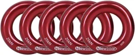 NewDoar Rappel Ring 25kN Gold Large O-Ring Rope Connector for Rock Climbing Arborist Rescue Hammock and Slackline
