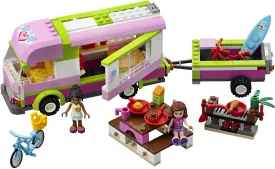 NOW RARE RETIRED LEGO FRIENDS KIT FROM 2012 Adventure Camper, Set 3184, Complete with 2 Minifigures, Olivia & Nicole, 2 Instructions’ Booklets & Box included (325 PIECES) 2 MINIFIGURES, 2 BIKES, SURFBOARD, STICKERS ETC...