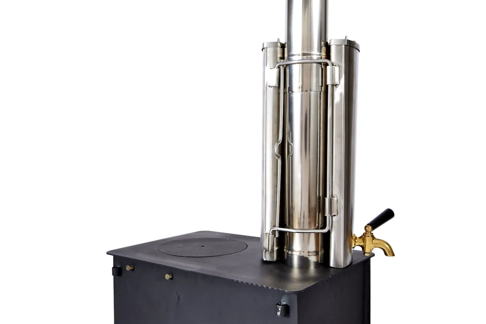 Outbacker® Firebox Portable Tent Stove | 3.5KW 12KG | Flue and Boiler Package