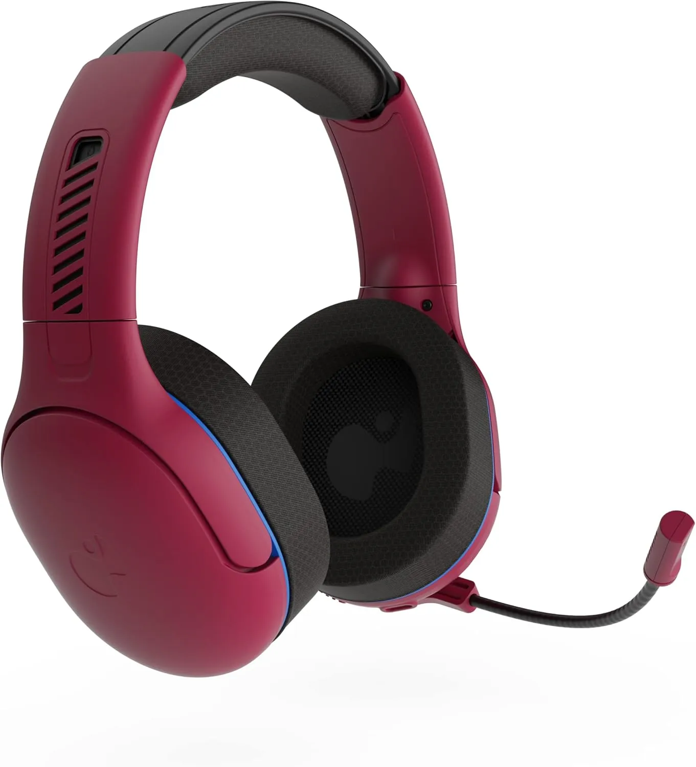 PDP AIRLITE Pro Wireless Stereo Gaming Headset, Officially Licensed by Sony PlayStation 5, PS5/PS4/PS3/PC, Lightweight Durable 40 Foot Connection, Noise-canceling Flip-to-Mute Mic, Cosmic Red
