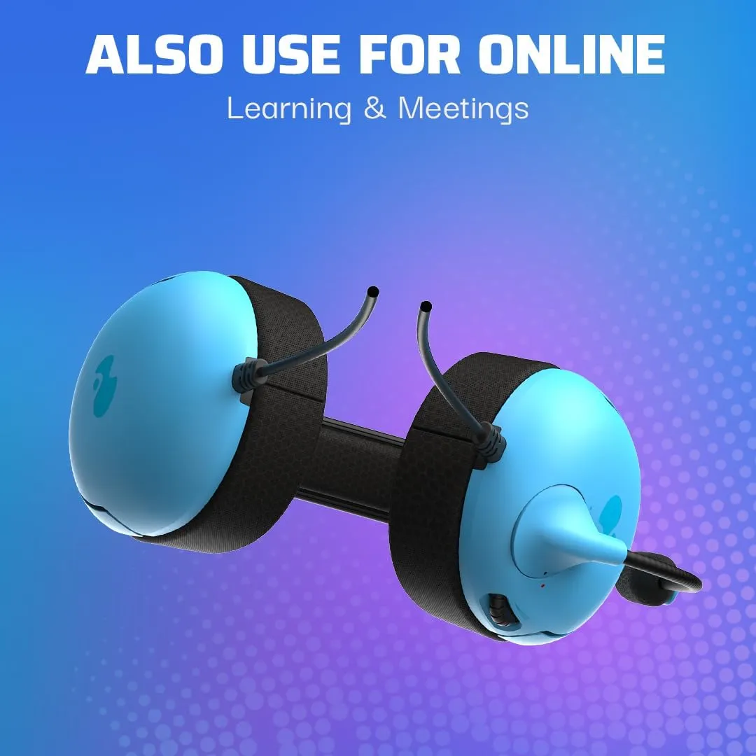 PDP AIRLITE Wired Stereo Gaming Headset, Officially Licensed by Sony PlayStation 5, PS5/PS4/PS3/PC, Lightweight Durable Headphones, 3.5mm Audio Jack, Noise-canceling Flip-to-Mute Mic, Neptune Blue