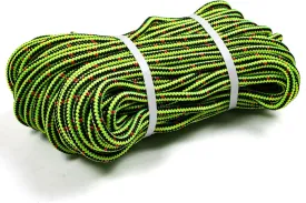 Perantlb 16 Strand Arborist Climbing Rope, UV Resistant and Weather Resistant Double Braided Boat rope1 / 2 "by 150 'Black with Green