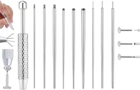 Piercing Taper Ball Grabber Tool for Changing Jewelry - 14G 16G 18G 20G Threadless/Internal thread/External Thread Piercing Taper Stretching Kit for Ear/Nose/Navel/Nipple/Lip/Eyebrow/Tongue