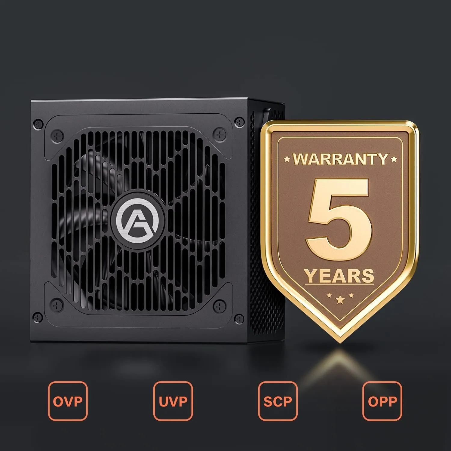 Power Supply 650W, 80 Plus Bronze Certified, Non Modular PSU (AGV650)