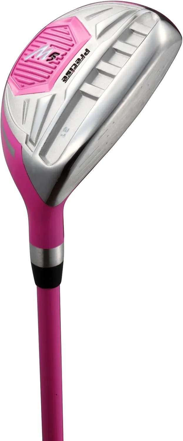 Precise M5 Ladies Complete Left & Right Handed Golf Club Set | Complete Regular & Petite Womens Golf Clubs Set | with 3 HC's, Lightweight Shafts & Spacious Stand Bag w/Pockets & Dual Carrying Straps