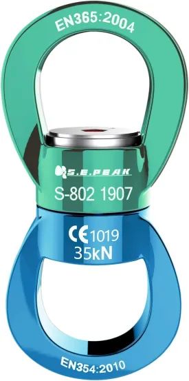 PROND Swing Swivel 35kN Safest Rotational Device, Swing Spinner, Carabiner Swivel, Climbing Rope Swivels for Childrens Web Tree Swing Setting, Aerial Dance, Hanging Hammock