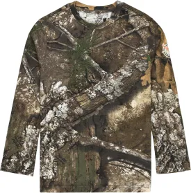 Realtree and Mossy Oak Authentic Youth Camouflage Pattern Long Sleeves Crewneck Tee Shirts for Kids