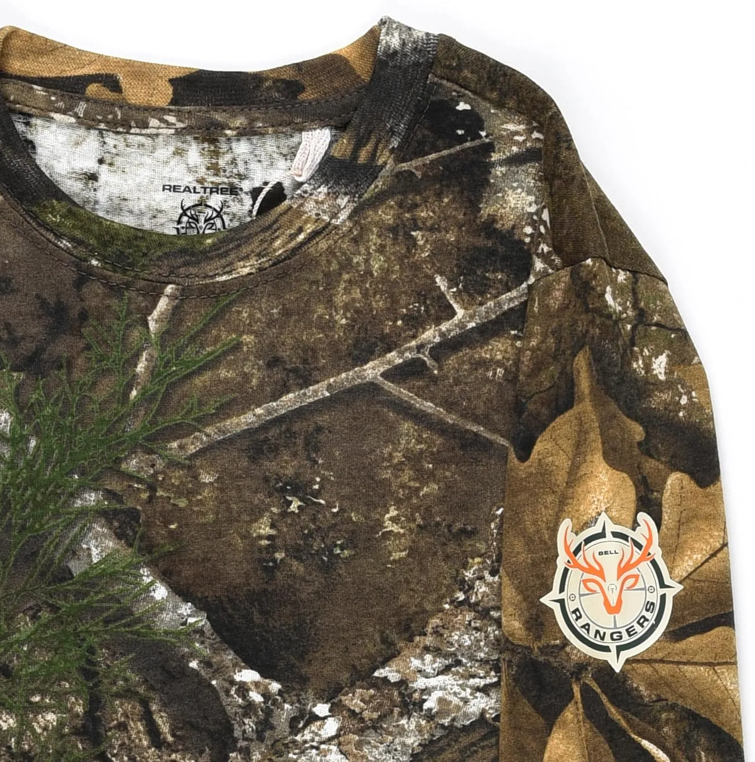 Realtree and Mossy Oak Authentic Youth Camouflage Pattern Long Sleeves Crewneck Tee Shirts for Kids