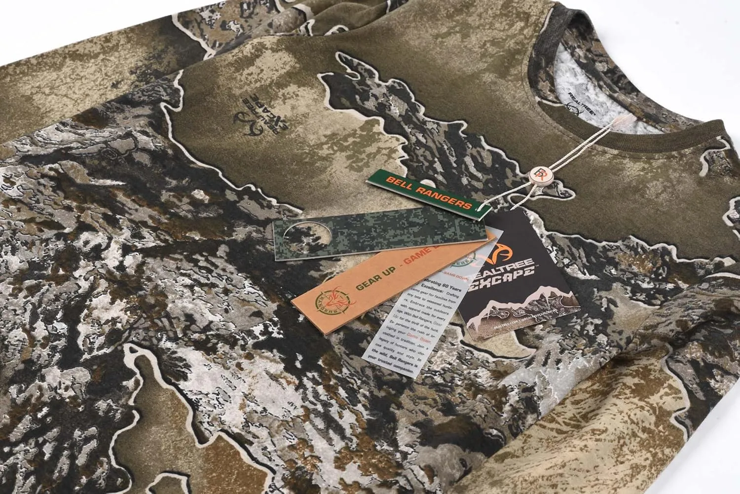 Realtree and Mossy Oak Authentic Youth Camouflage Pattern Long Sleeves Crewneck Tee Shirts for Kids