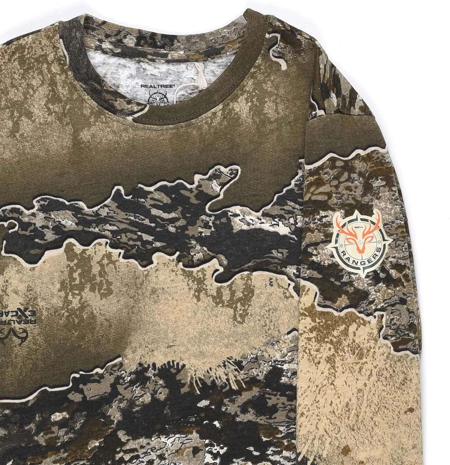 Realtree and Mossy Oak Authentic Youth Camouflage Pattern Long Sleeves Crewneck Tee Shirts for Kids