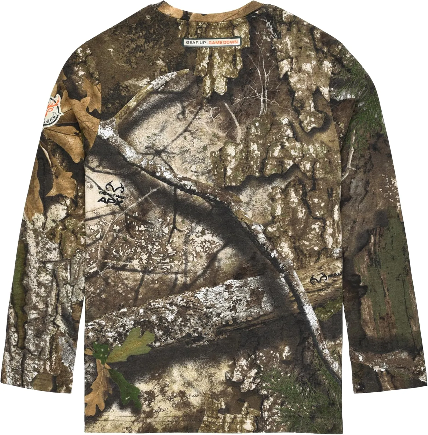 Realtree and Mossy Oak Authentic Youth Camouflage Pattern Long Sleeves Crewneck Tee Shirts for Kids