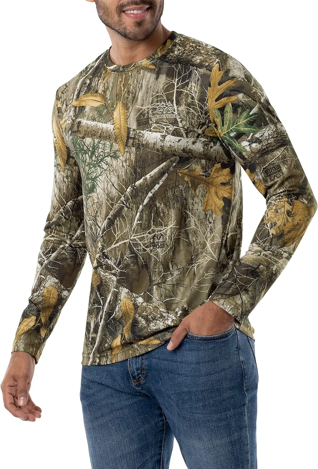 Realtree Men's 2 Pack Long Sleeve Performance Tees