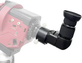 Right Angle Viewer for Polar Scope with Metal Adapter: Crystal-Clear and Easy Polar Alignment | Built in Diopter(1x-2x Zoom) - 90 Degree Viewfinder for Finder Scope Camera & Telescopes/No More Crouch