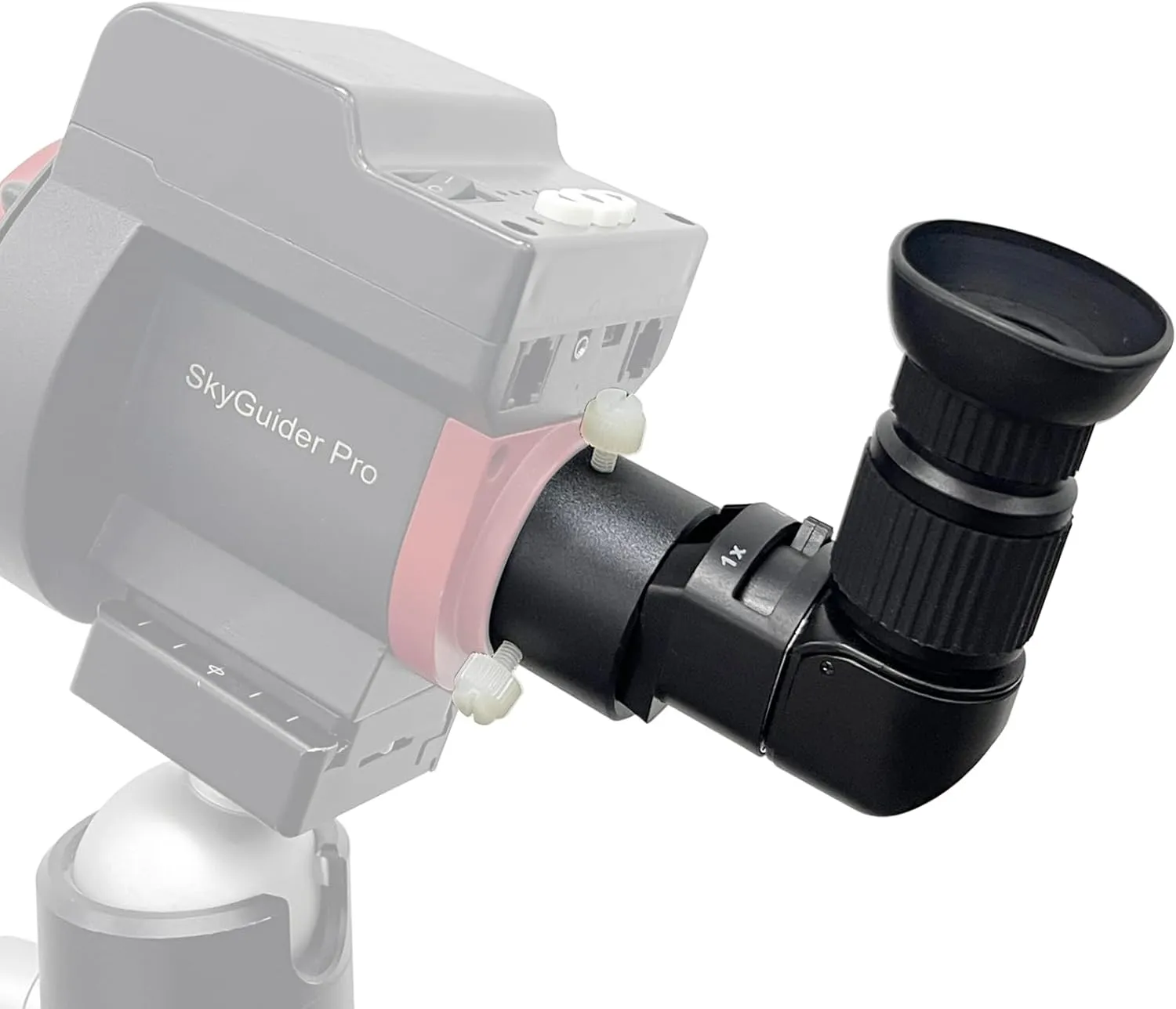 Right Angle Viewer for Polar Scope with Metal Adapter: Crystal-Clear and Easy Polar Alignment | Built in Diopter(1x-2x Zoom) - 90 Degree Viewfinder for Finder Scope Camera & Telescopes/No More Crouch