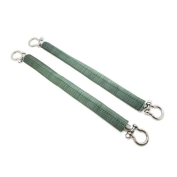 Scuba Fins SS Spring Heel Straps Screw Locked Style with Braided Waived Cloth