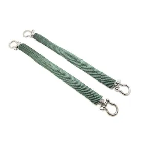 Scuba Fins SS Spring Heel Straps Screw Locked Style with Braided Waived Cloth