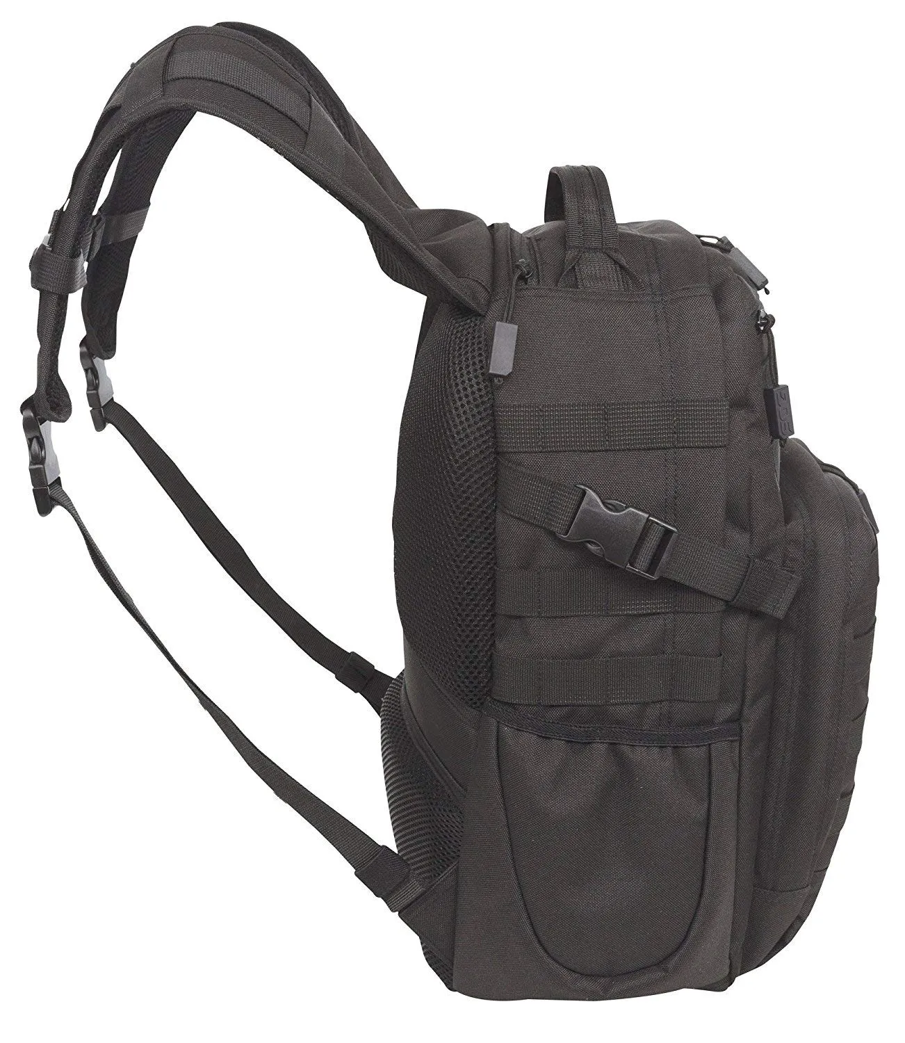 SOG YPB001 OG 008 Ninja Tactical Day Pack, 24.2-Liter Storage - Military Style - Heavy-Duty Polyester Design, Black