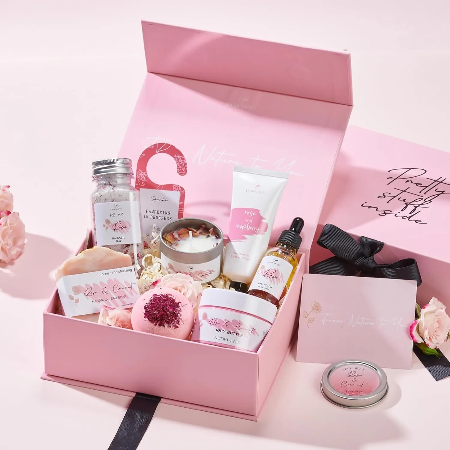 Spa Gifts for Women Mothers Day Gifts Bath Gift Baskets Relaxing Spa Self Care Gift for Mom Her Sister Wife Auntie Home Bath Care Package Thank You Gift Birthday Gifts for Women Friendship