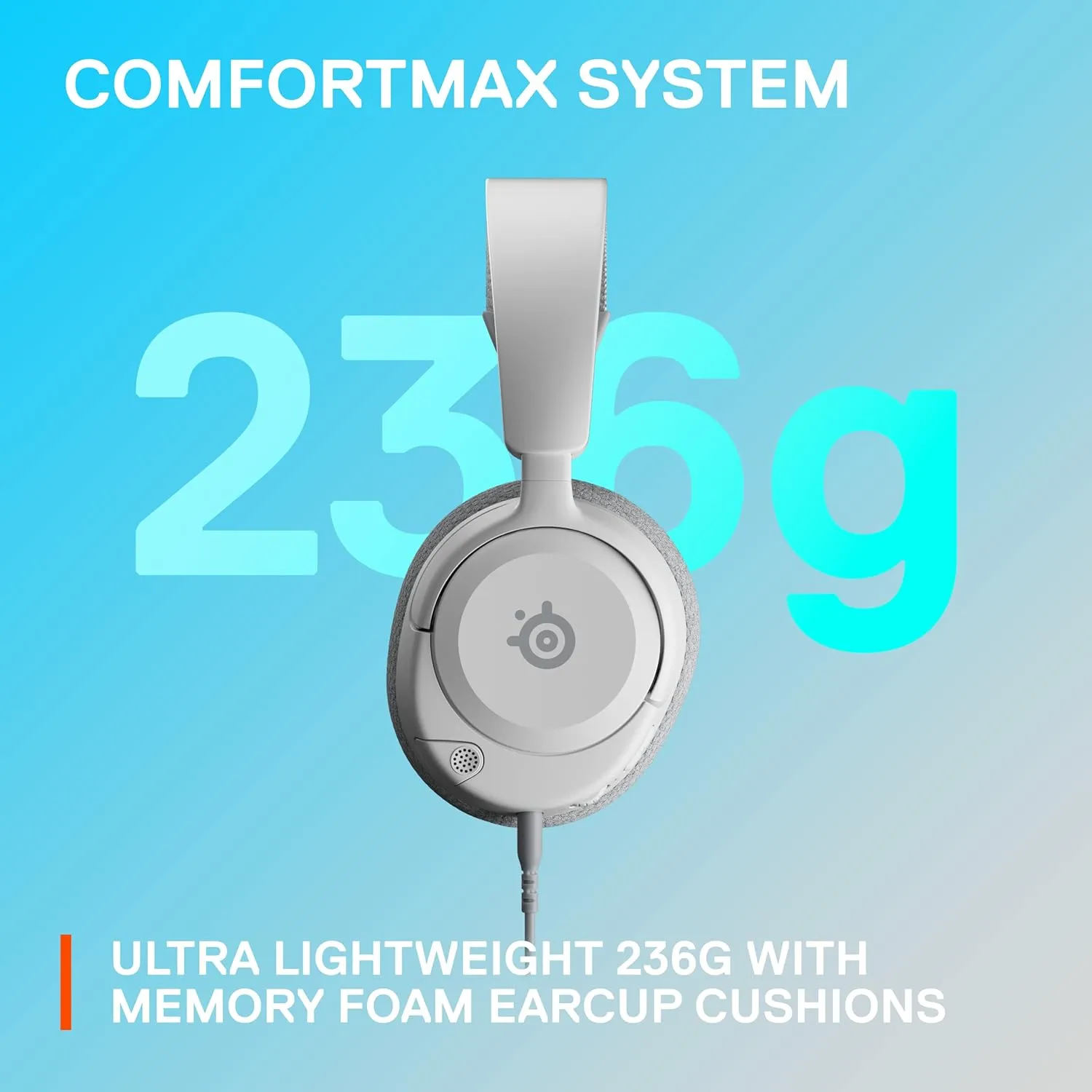 SteelSeries Arctis Nova 1P Multi-System Gaming Headset  Hi-Fi Drivers  360 Spatial Audio  Comfort Design  Durable  Lightweight  Noise-Cancelling Mic  PS5/PS4, PC, Xbox, Switch - White