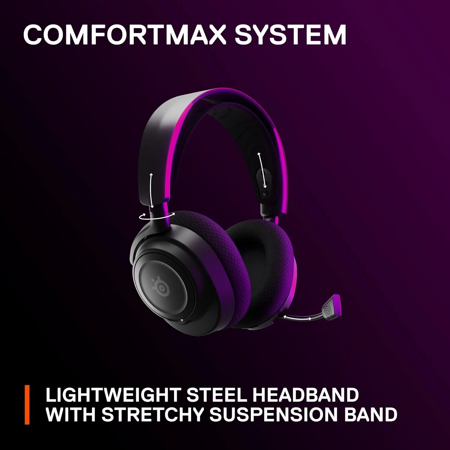 SteelSeries Arctis Nova 7 Wireless Multi-Platform Gaming Headset  Neodymium Magnetic Drivers  2.4GHz   Mixable Bluetooth  38Hr USB-C Battery  ClearCast Gen2 AI Mic  PC, PS5, Switch, VR, Mobile