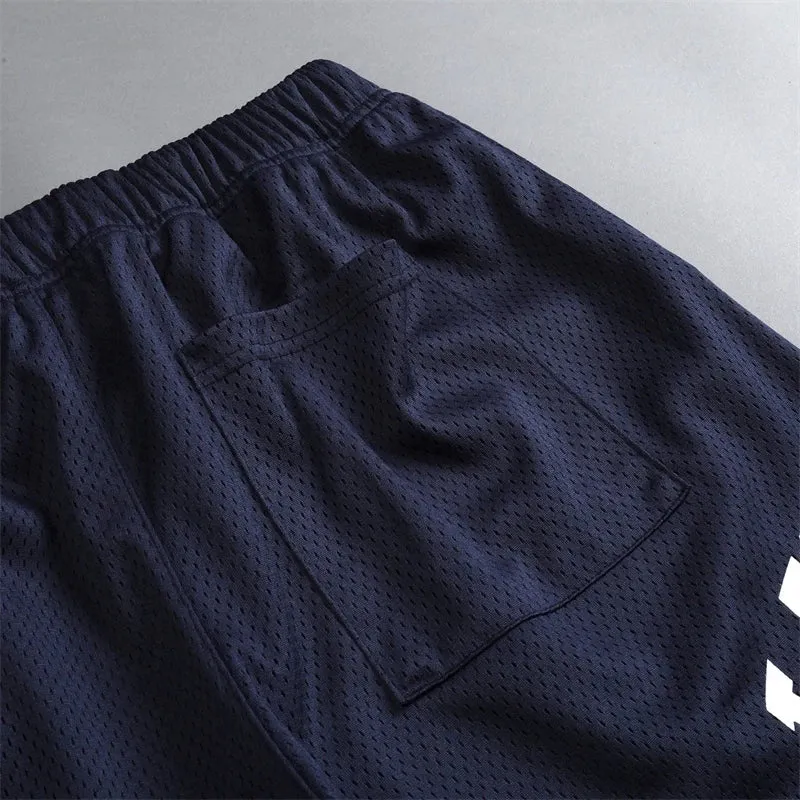 Summer New Wolves mesh Shorts Quick Drying Breathable graphic  Running Training Shorts