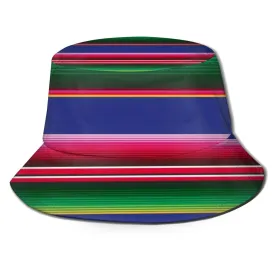 Sun Hat for Men&Women-Summer Cap with UV Protection-UPF 50 Outdoor Bucket Hat for Fishing,Beach,Hiking,Safari,Camping,Gardening&Boating-Novel Colorful Mexican Blanket Stripes