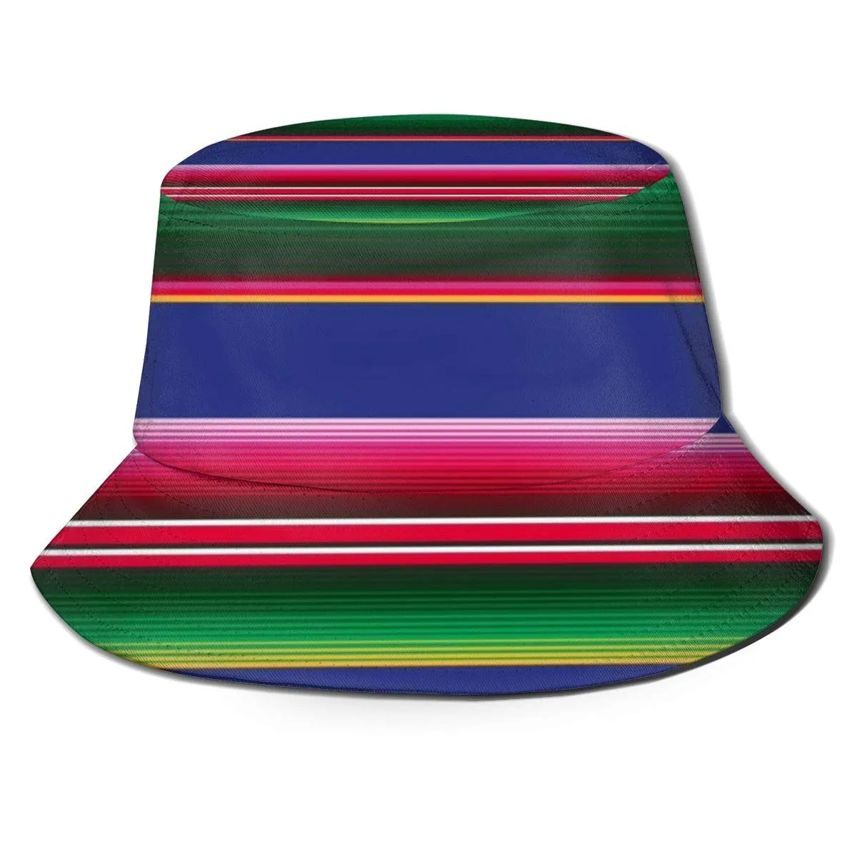 Sun Hat for Men&Women-Summer Cap with UV Protection-UPF 50 Outdoor Bucket Hat for Fishing,Beach,Hiking,Safari,Camping,Gardening&Boating-Novel Colorful Mexican Blanket Stripes