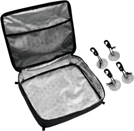 Surf Sup Deck Cooler Bag Paddle Board Cooler Mesh Top Pocket Waterproof Insulated Storage Bag Portable Suction Cup Zipper Nylon Fabric Board Bags Capacity 10 L for Paddleboard, SUP Board and(B)