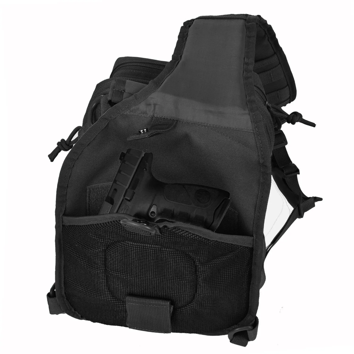 Tactical Sling Bag Military Single Shoulder Backpack Pack Range Bags Tan
