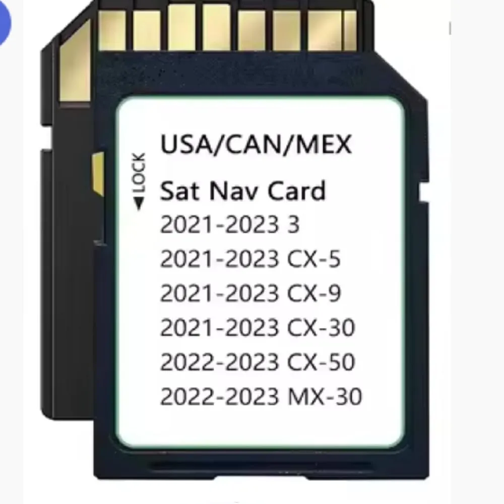 TD2K66EZ1B Latest Version Navigation SD Card Fits for 2021-2023 3 / CX5 / CX9 / CX30, 2022-2023 MX30 / CX50 Car GPS Navigation System for USA/CAN/MEX Maps