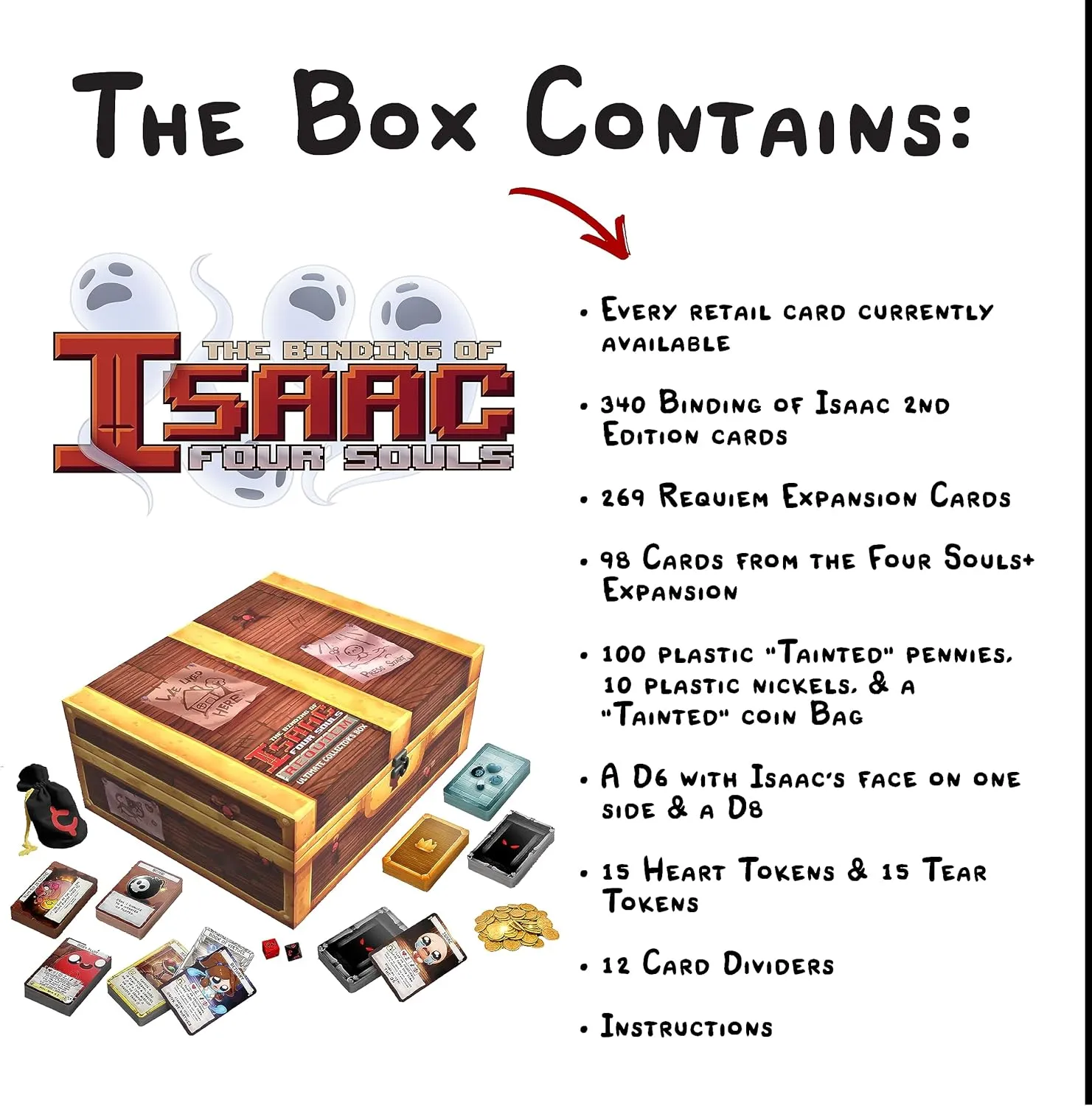 The Binding of Isaac: Four Souls - Ultimate Collection - Contains 2nd Ed. Base Game, Four Souls  & Requiem Expansions