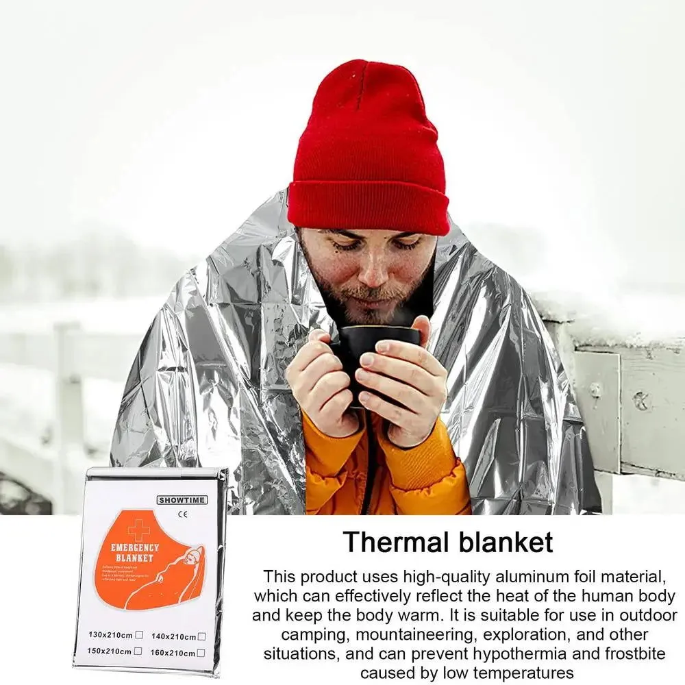 Thermal Blankets Survival Survival Gear And Equipment Survival Kits Space Blanket For Adults Thermal For Mountaineering Hiking