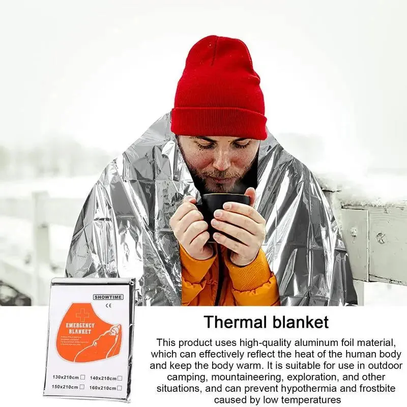 Thermal Blankets Survival Survival Gear And Equipment Survival Kits Space Blanket For Adults Thermal For Mountaineering Hiking
