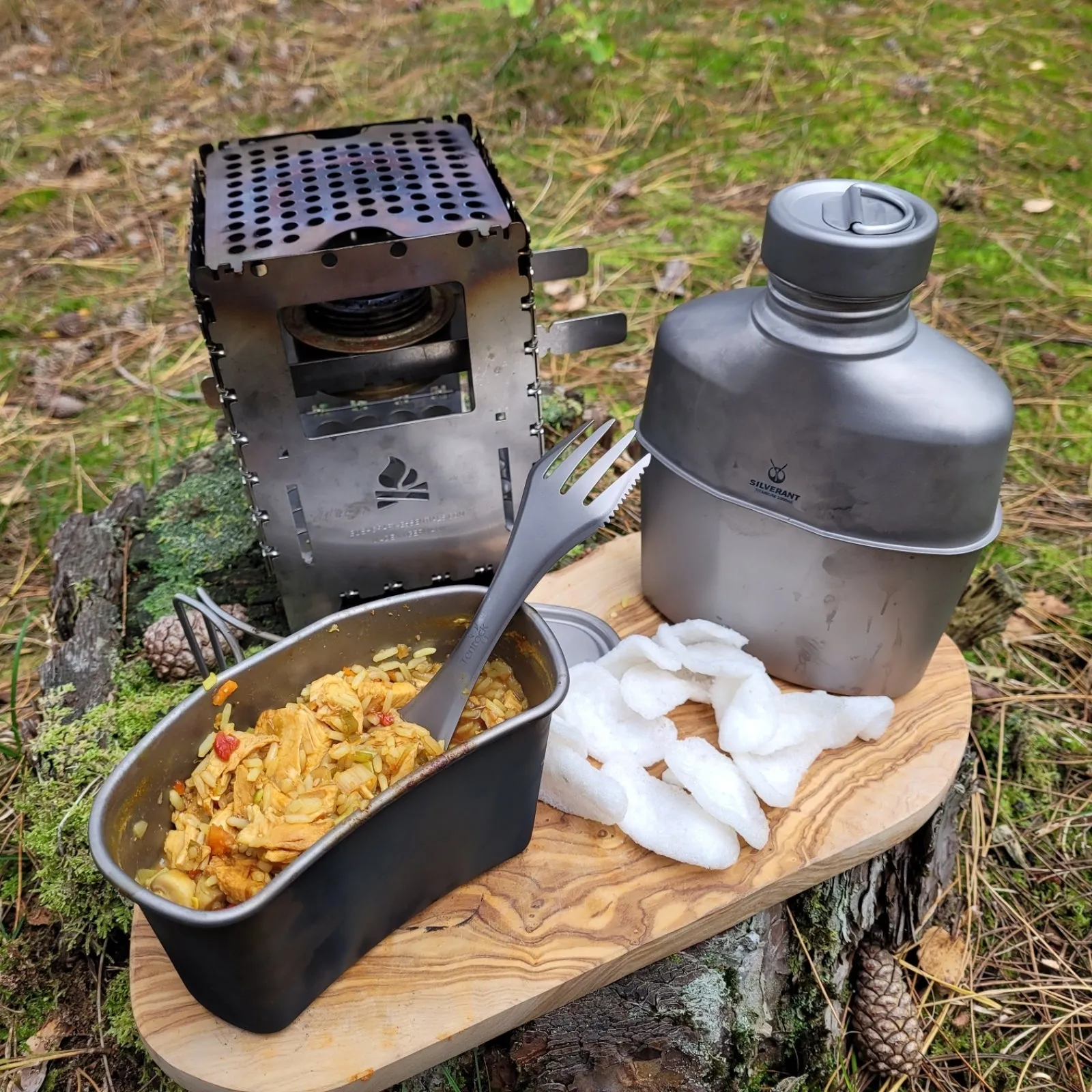 Titanium Canteen Military Mess Kit