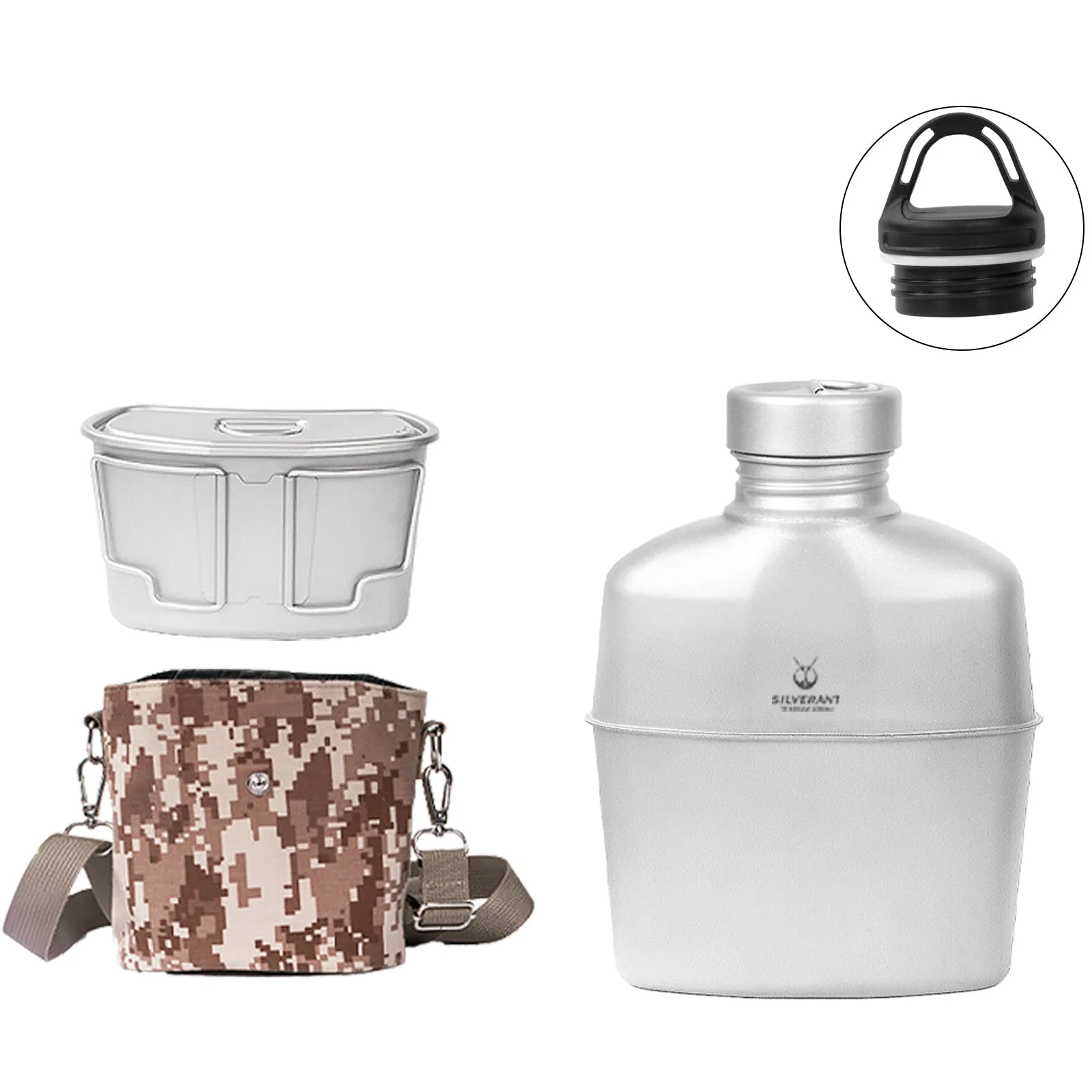 Titanium Canteen Military Mess Kit