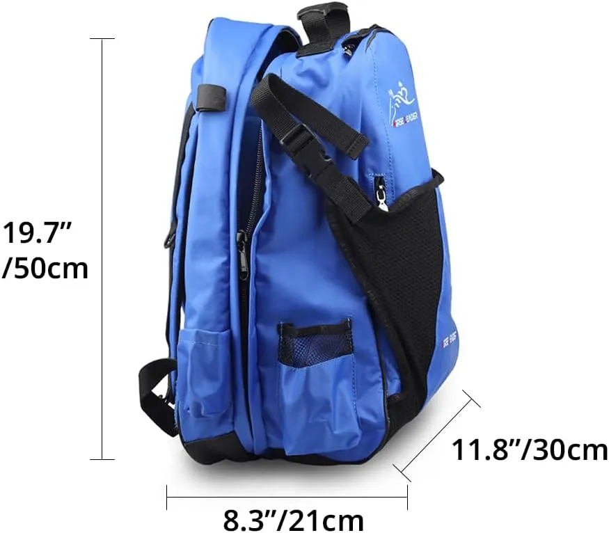 UNISTRENGH Professional Horse Riding Boot Bag Helmet Bag Unisex Equestrian Backpack English Boot Carry All Bag with Hat Compartment